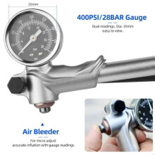 400psi High Pressure Bike Suspension Pumps with Gauges for Front Fork Shock Absorbers