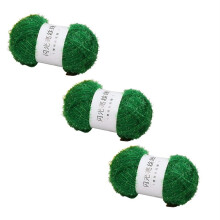 Glass yarn DIY hand-woven doll gold yarn Braided bright yarn Emerald Green
