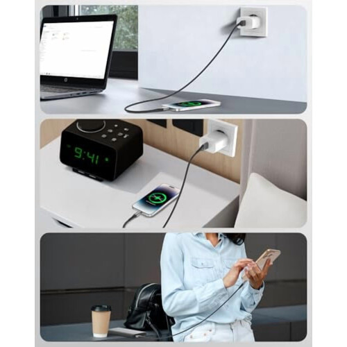 Καλώδιο USB-A σε USB-C, 3FT, πλεγμένο καλώδιο γρήγορης φόρτισης 2 τεμαχίων συμβατό με 2