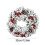 Handmade Christmas Wreath Ginkgo Snowflakes White Cedar 3