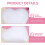 WEUVEB Heart Decor for Wall Foam Hearts DIY Modeling Kits White 4Pcs 5