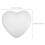 WEUVEB Heart Decor for Wall Foam Hearts DIY Modeling Kits White 4Pcs 7