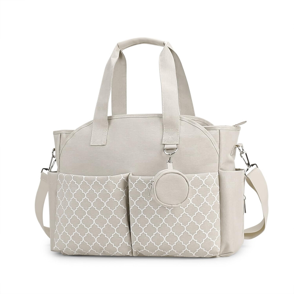 Diaper Bag with Changing Station, Waterproof MultiFunction Baby Changing Bag Tote for Travel