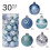 Boules de Noël incassables 6 cm, lot de 30 2