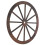 Decor de perete cu roată de trăsură western, maro, rustic, pachet de 1 6