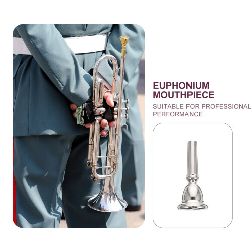 Euphonium Mouthpiece Silver 1 Piece 1