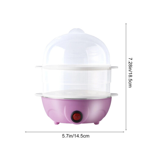 Stainless Steel Egg Cooker Double Layer 6 Eggs 2