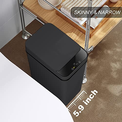 2.5 Gal Touchless Slim Trash Can with Sensor Lid 2