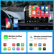 CarPlay för Android Auto Adapter Trådlös USB A Typ C 2 Portar USB Dongle Bil Box för för för A