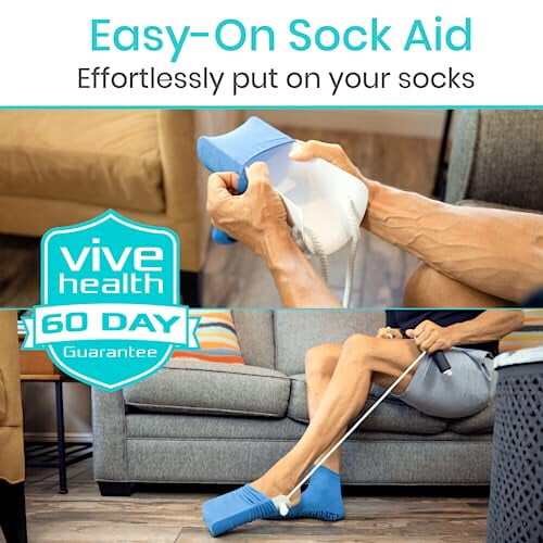 Sock Aid – Εύκολη εφαρμογή/αφαίρεση καλτσών, συσκευή υποβοήθησης τραβήγματος για 1