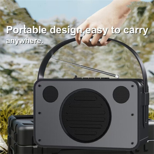 Outdoor Portable  Speaker Multi-Functional Solar-Powered Emergency Charging Light and Speaker 2