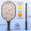 Σετ κουπιών Pickleball με κουπιά από fiberglass σε σχέδια λουλουδιών, 2 μπάλες και τσάντα – 4