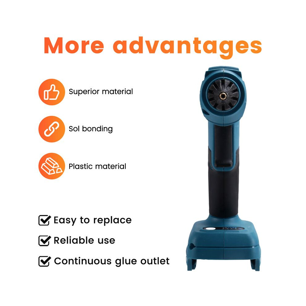 Cordless Electric Hot Melt Glue Tool Rechargeable Anti-Scald Copper Nozzle Diy With Glue Sticks For 20V Battery 4713738781986