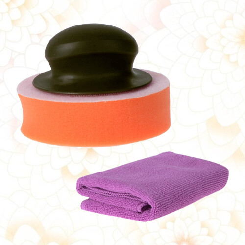 Esponja de polimento automotivo OUNONA para encerar e dar brilho em carros, cores sortidas, 15 cm (6 polegadas). 2
