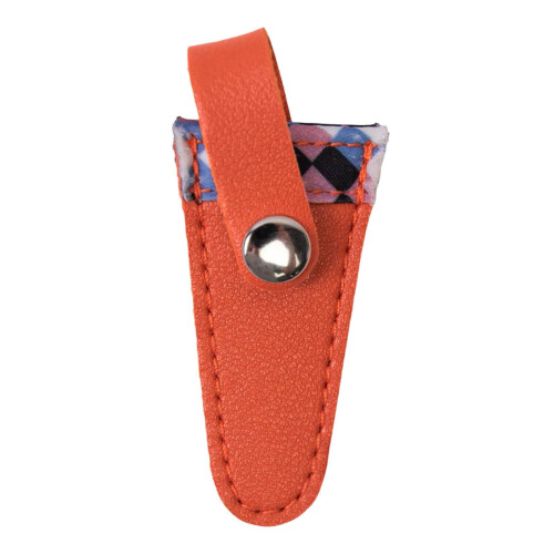 Craft Scissor Case Compact 8x3cm Scissors Pouch Protector Stylish Scissors Cover Orange 2
