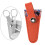 Craft Scissor Case Compact 8x3cm Scissors Pouch Protector Stylish Scissors Cover Orange 6