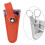 Craft Scissor Case Compact 8x3cm Scissors Pouch Protector Stylish Scissors Cover Orange 7