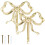 Brass Bowknot Wall Hooks Gold 2 pcs 6