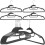 10-pack extra breda, tjocka, halkfria plastgalgar 2
