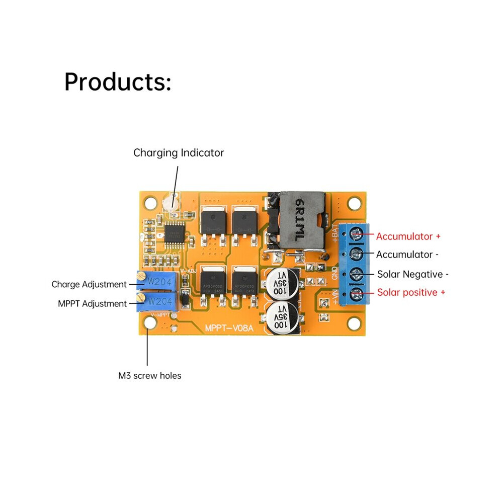 8-28V 5A 100W Mppt Solar Panel Solar Charge Controller Automatic Solar Charging Panel 9V 12V 24V 6031035700188