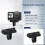 For  OSMO ACTION 6 Camera Magnetic Fork Adapter Quick Release Adapter Extension Mount Base for Osmo  Accessory 5