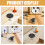 Homoyoyo 2PCS Pan Lid Knobs for Kitchen Cookware, Replacement Knobs, Assorted Colors 3