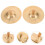 2Paires Cymbales Doigts Bronze , Mini Accessoires Percussion Danse 10