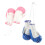 8Pièces Accessoires PVC De Boxe Simulés Multicolores Suspendus 3