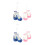 8Pièces Accessoires PVC De Boxe Simulés Multicolores Suspendus 6
