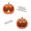 Κεραμική θήκη για μπολ με καραμέλες Bico Orange Pumpkin με μεγάλο άνοιγμα, για καραμέλες, 4