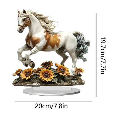 Horse Acrylic Desk Plaque 20x20cm 2