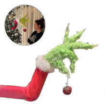 (As show, One size) Xmas The Grinch Stole Christmas Tree Hand Decor Thief Plush Toy Gifts