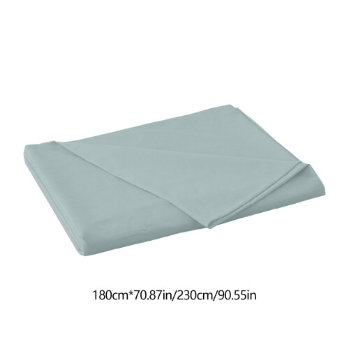 Drap plat uni, format Queen, en polyester doux et lavable en machine. 2