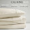 1000 TC Cotton Blend Sheet Set, Deep Pocket, Ivory, 4-Piece 2