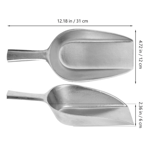Pelle Alimentation Bétail Aluminium Robuste Argentée 1