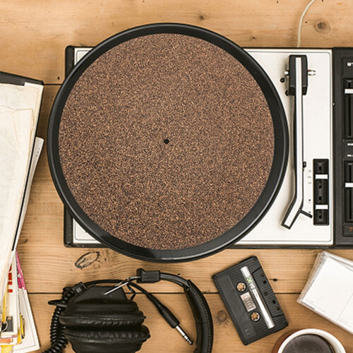 Cork Turntable Mat Non-Slip Anti-Static 2 pcs 1