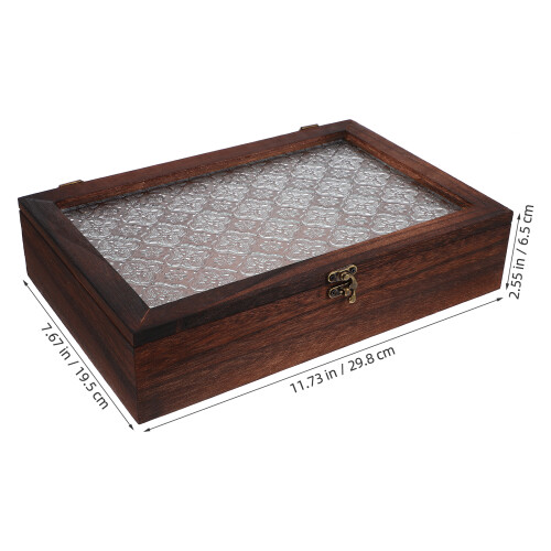 Ρετρό Ντουλάπι Αποθήκευσης Mahjong Putter 29,80X19,50X6,50CM Καφέ 1