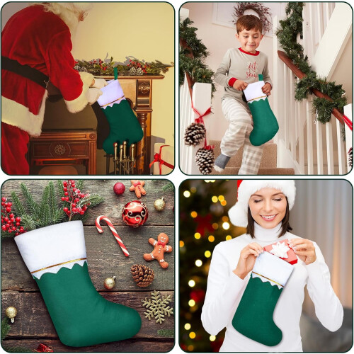 Felt Christmas Stocking 38 cm 10 Pack 2