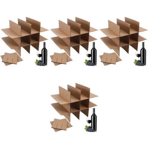 4Ensembles Cloisons En Papier Beige Pour Expéditions 2