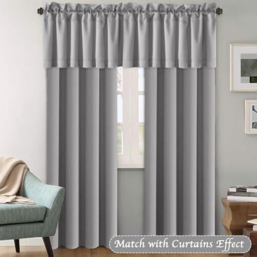 Grå mikrofiberfönsterkappor 132 x 43 cm, 4-pack 2