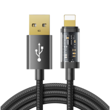 USB-A to Lightning 2.4A Data Cable 1.2m Black