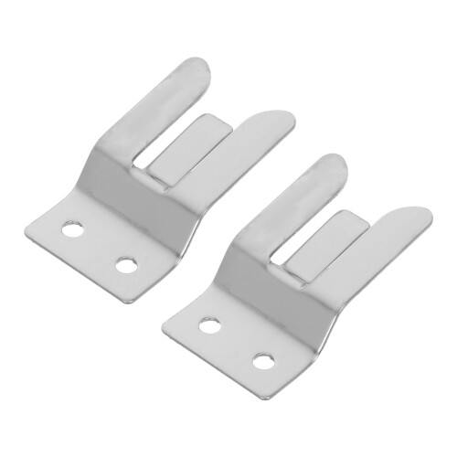 6Pièces Fixations Microphone Métal Argent Pour Radio Auto Antisecousse 1