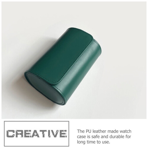 Single Watch Roll Case Pu Leather 1Pcs 7.3X5.3In 2