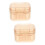 2Pièces Boîte Stockage Transparente Pour Prothèses 9
