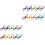 100Pcs Assorted Color Clothespins Metal Clips Windproof 3
