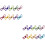 100Pcs Assorted Color Clothespins Metal Clips Windproof 6