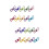 100Pcs Assorted Color Clothespins Metal Clips Windproof 7