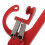 Support Câble D'air Rouge Aluminium Pour 8