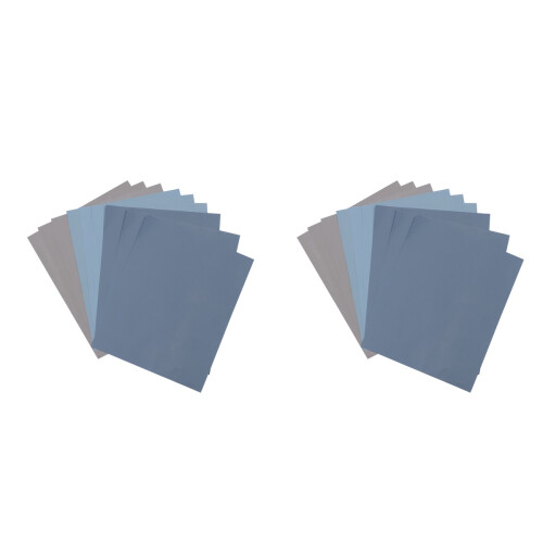 18Pièces Papier Abrasif Coloré Électroplaqué Pour Usage Sec Et Humide 1