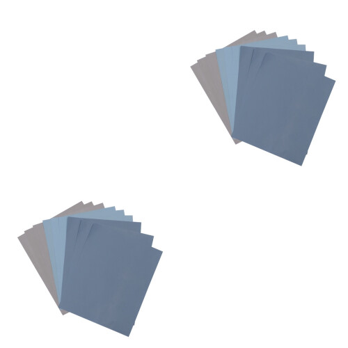 18Pièces Papier Abrasif Coloré Électroplaqué Pour Usage Sec Et Humide 2